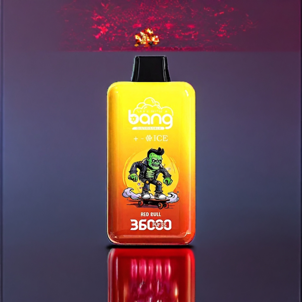 Bang 36000 Ice Level Dispositif jetable France Grossiste - 36 000 Puffs, 36ml, Batterie 850 mAh, Red Bull (Taureau Rouge)