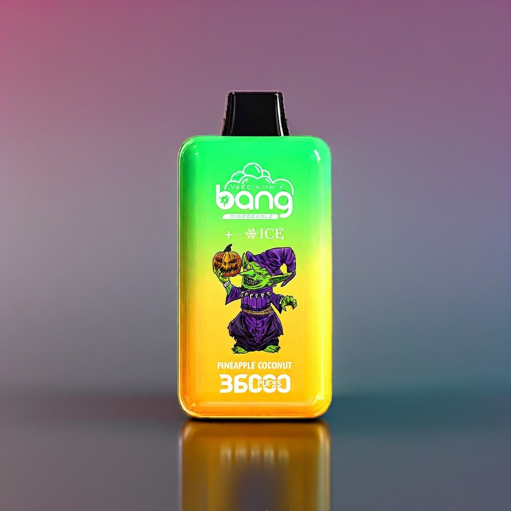 Bang 36000 Ice Level Dispositif jetable France Grossiste Ananas Noix de Coco (36ml, 850 mAh, 5%)