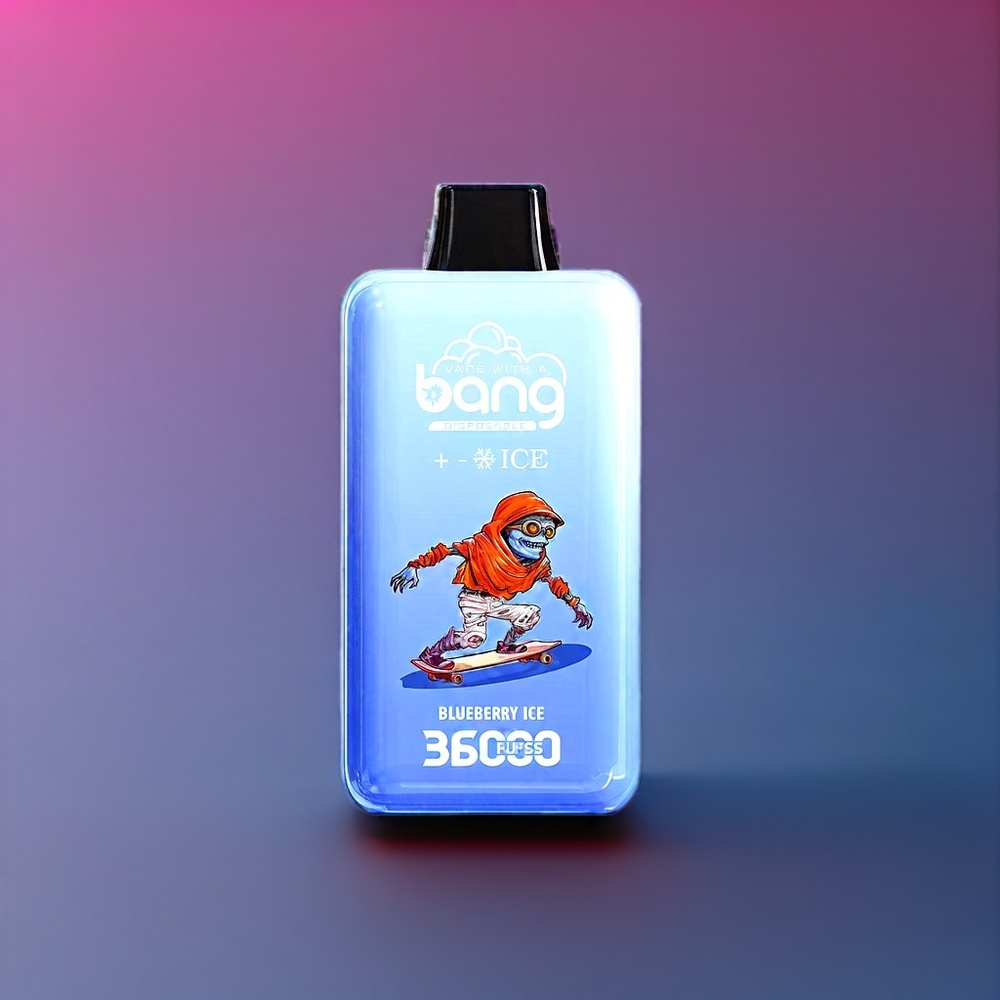 Bang 36000 Ice Level Dispositif jetable France grossiste - 36000 Puffs, 36ml, 850 mAh, Myrtille Glacée