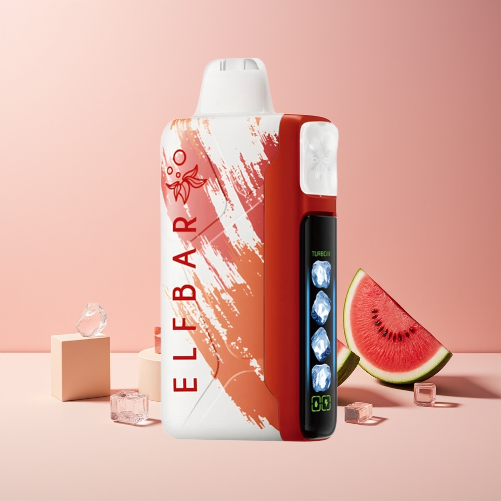 Elf Bar Ice King 40000 Puffs France Grossiste - E-Liquide Prérempli 20ml, 5% Nicotine, Batterie Rechargeable 850mAh, Pastèque Glacée
