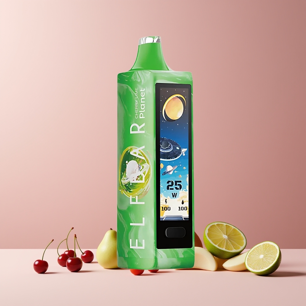Elf Bar Planet 25000 Puffs France Grossiste - Rechargeable 800mAh, 18ml, Cerise Citron Vert (Mesh) 50mg