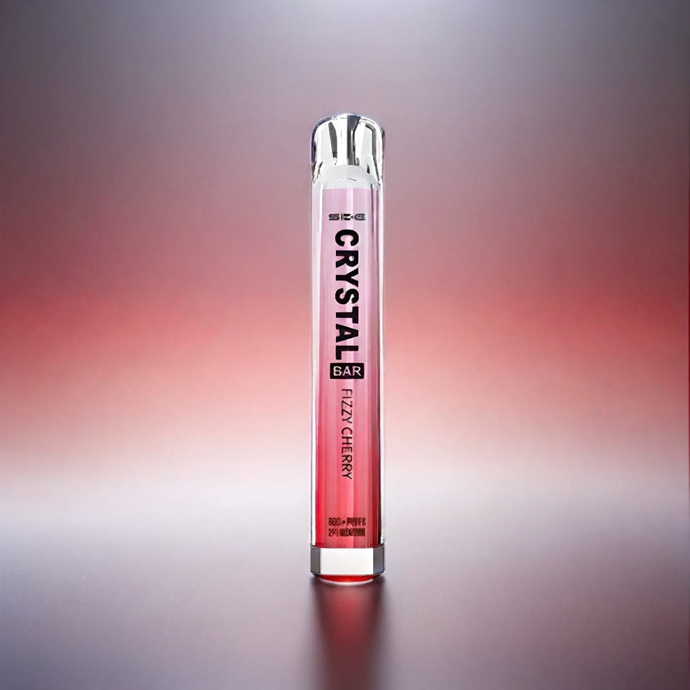 Ske Crystal Bar 600 France Grosiste - Cerise Pétillante (0%, 2% de nicotine, 600 bouffées, Capacité de la Batterie 500mAh)