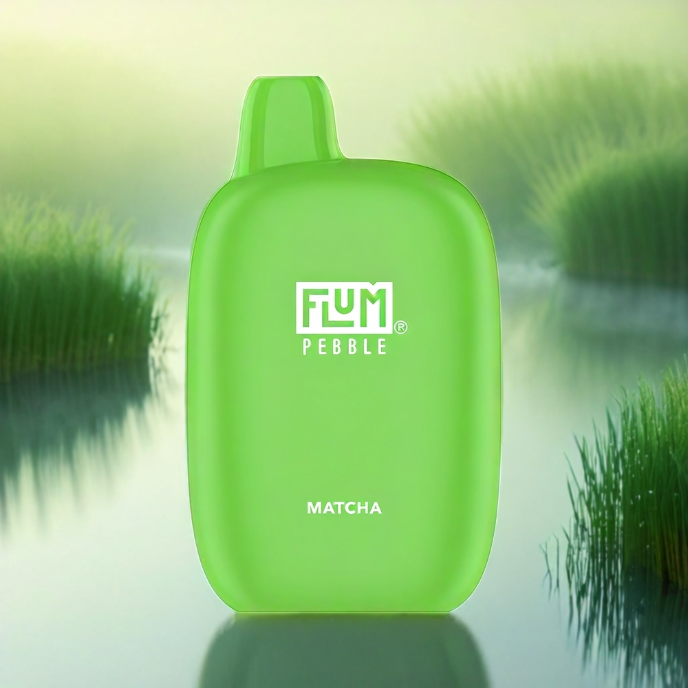 Flum Caillou 6000 France Grosiste - 10 ml, 5% de nicotine, Bobine Mesh, Matcha