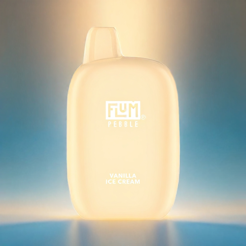 Flum Pebble 6000 France Grosiste - 10 ml, Glace Vanille, 5%, Type-C rechargeable