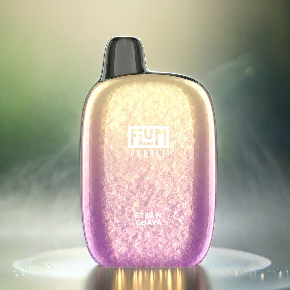Flum Pebble 6000 France Grosiste Avec 10ml de e-liquide et 5% de nicotine, maillage de la bobine, type-c rechargeable, Saveur goyave
