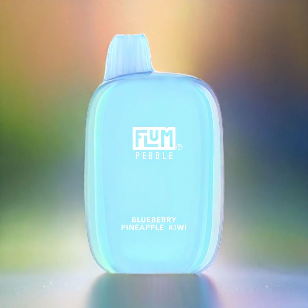Flum Pebble 6000 Puffs France Grossiste AVEC 10ml de e-liquide 5% Nicotine Reccharagable Type-C Bleuet Ananas Kiwi