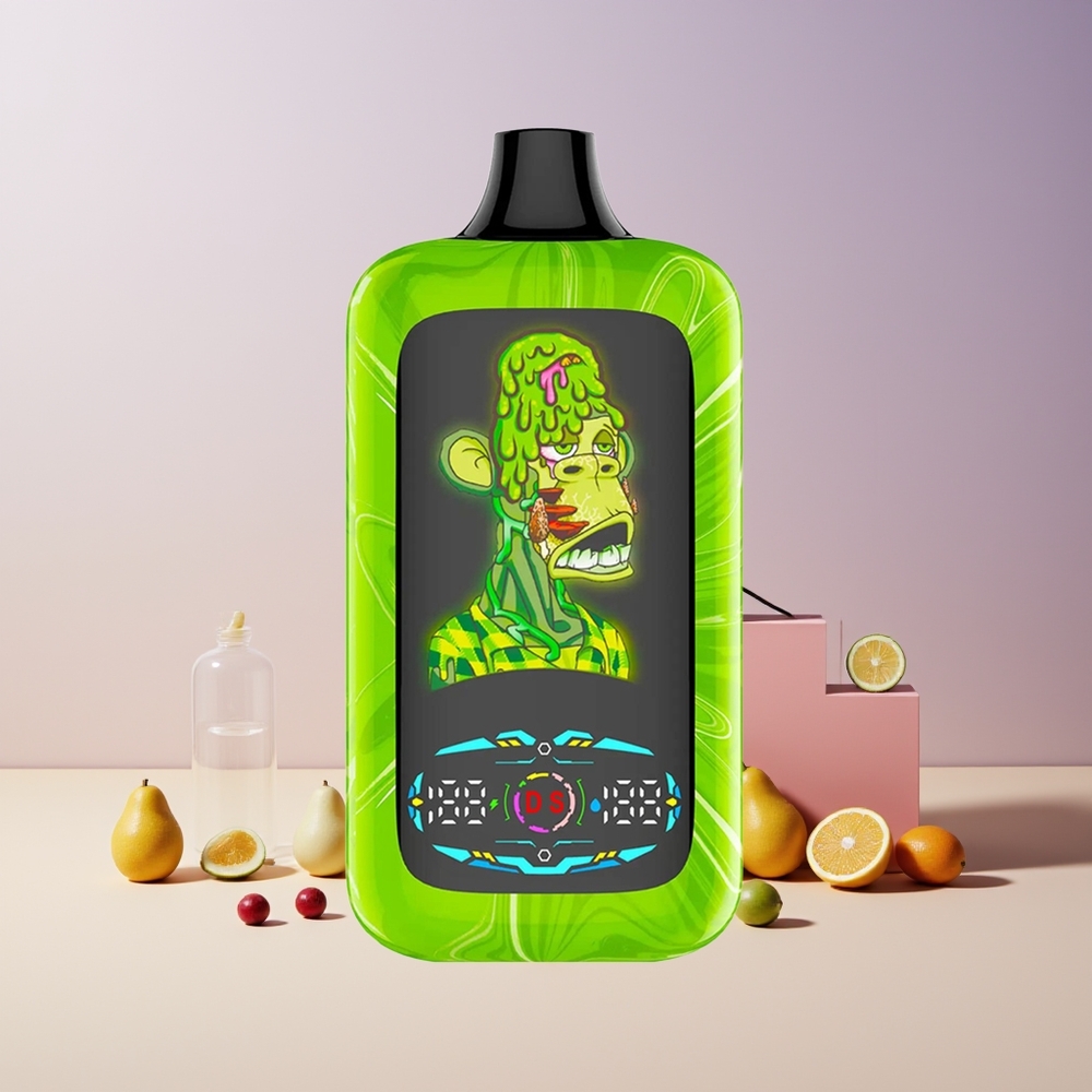 Fumot Digital Monkey France Grossiste Vape Jetable 40000 Puffs Double Mèche, Mode Double/Single Moteur, Batterie 850 MAH, Port Type-C, Explosion Arc-en-Ciel Tropical