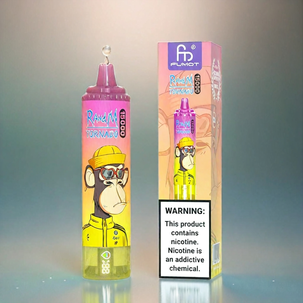 Fumot Randm Tornado 15000 Puffs France Grosiste - 25ml 850mAh Banane Glacée