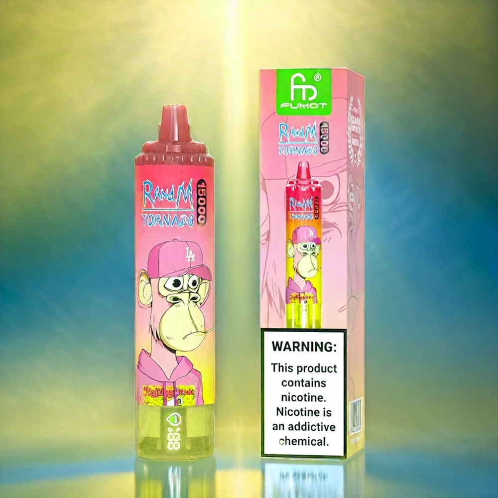 Fumot Randm Tornado 15000 Puffs France Grosiste 25ml 850mAh Bobine de maillage Citron Citron