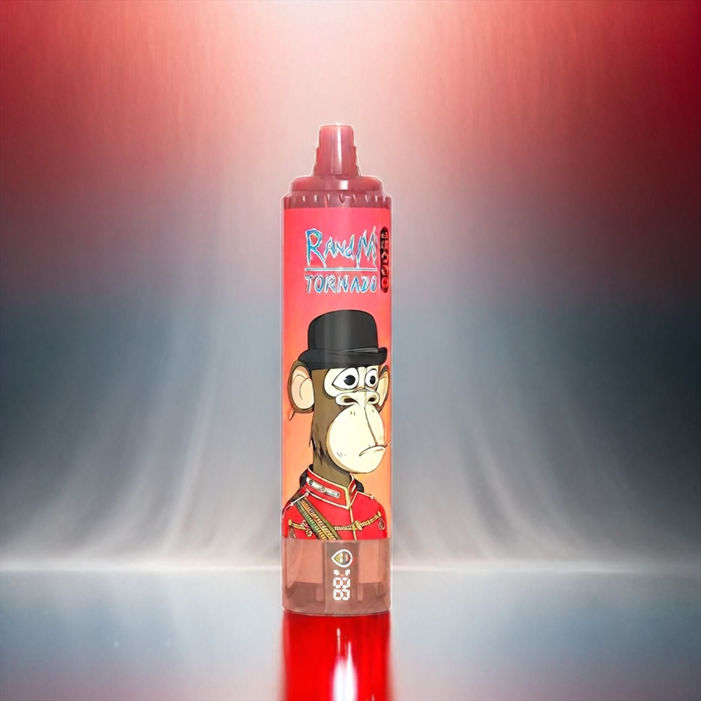 Fumot Randm Tornado 15000 Puffs France Grosiste Avec Technologie Mesh 0,9 Ohm et Écran LCD - Rouge Energy Ice