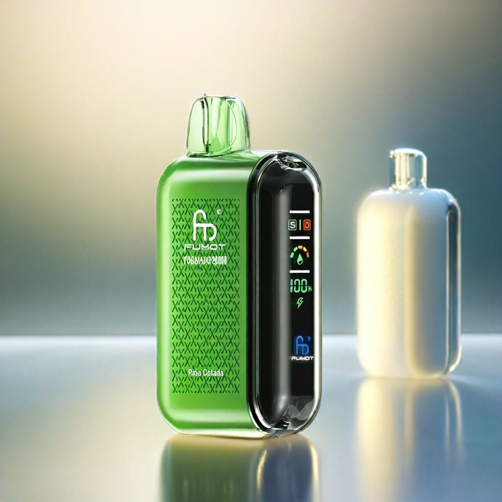 Fumot Tornado 20000 Puffs France Grosiste Avec 20ml de e-liquide et flux d'air Contrôle Pina Colada