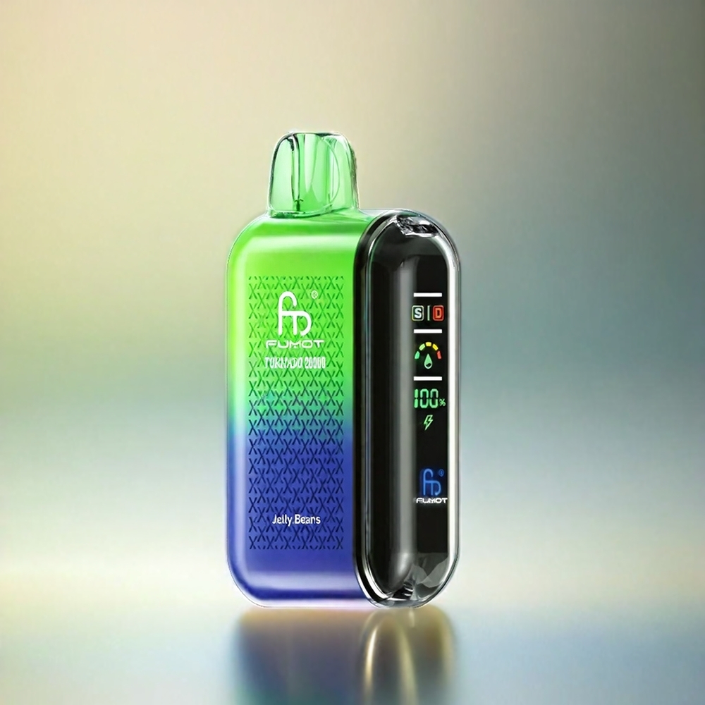 Fumot Tornado 20000 Puffs France Grosiste Avec Double Mesh Coil et Affichage Intelligent 2% de nicotine Jelly Beans