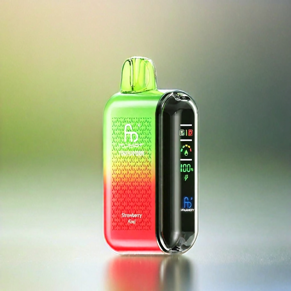 Fumot Tornado 20000 Puffs France Grosiste Avec Fulse-Kiwi, Double Mesh Coil et Affichage Intelligent