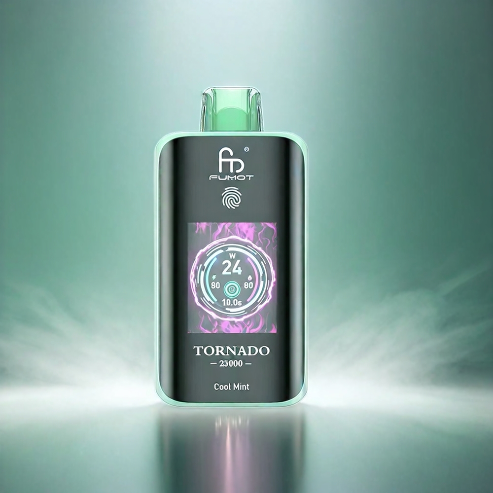 Fumot Tornado 25000 Puffs France Grosiste Avec Écran HD, Batterie 700mAh Rechargeable et Saveur Menthe Fraîche