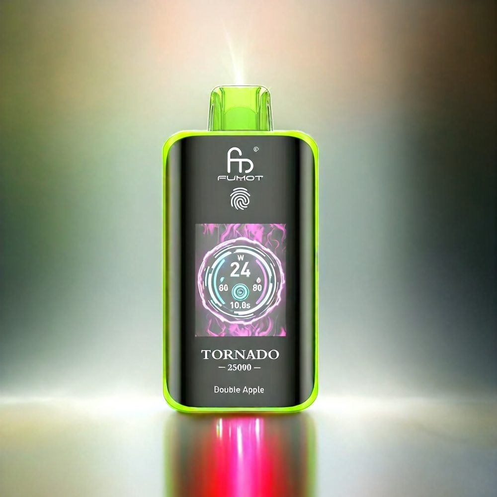 Fumot Tornado 25000 Puffs France Grosiste Avec Écran HD, batte rechargeable 700mAh et double pomme
