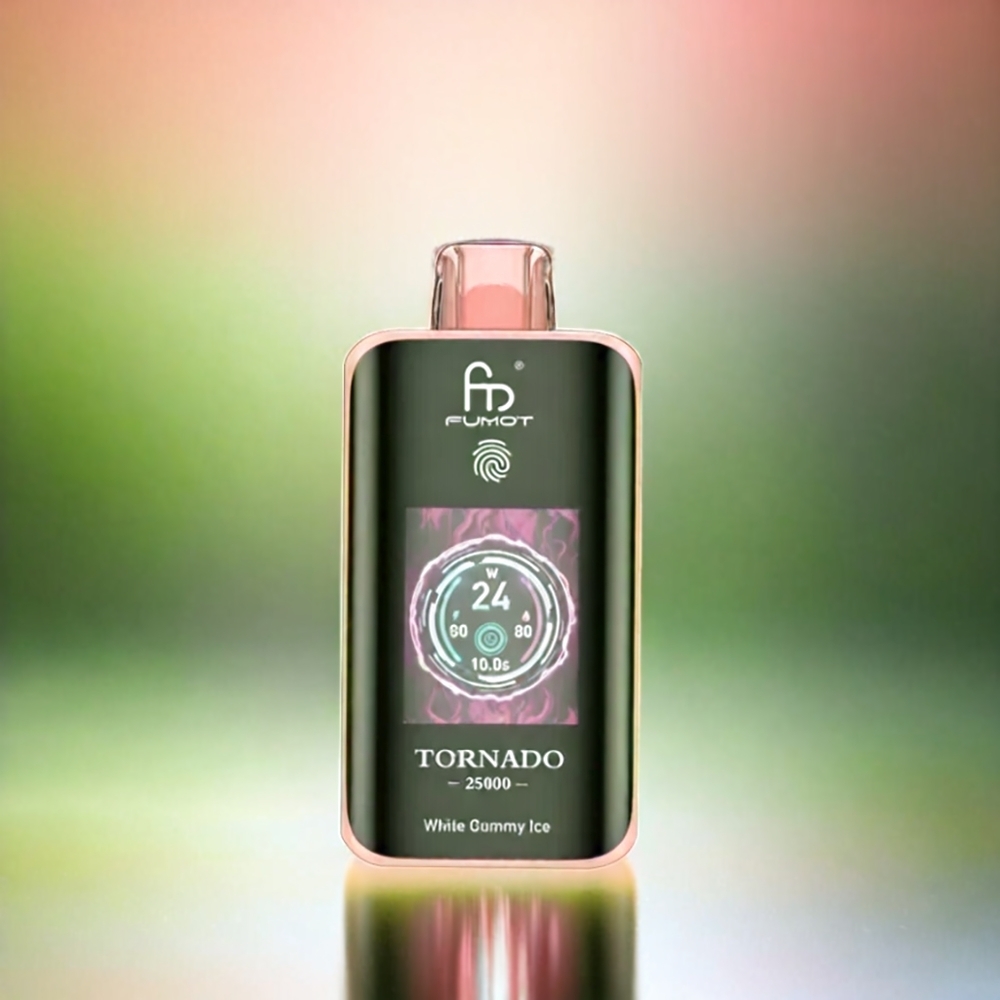 Fumot Tornado 25000 Puffs France Grosiste HD Écran 700mAh Kiwi Passion Fruit Goyave