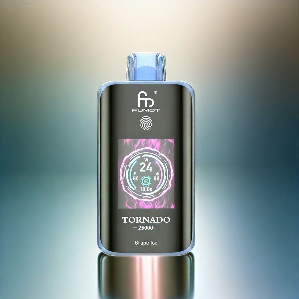 Fumot Tornado 25000 Puffs France Grosiste Écran HD Batterie 700mAh Glace Raisin