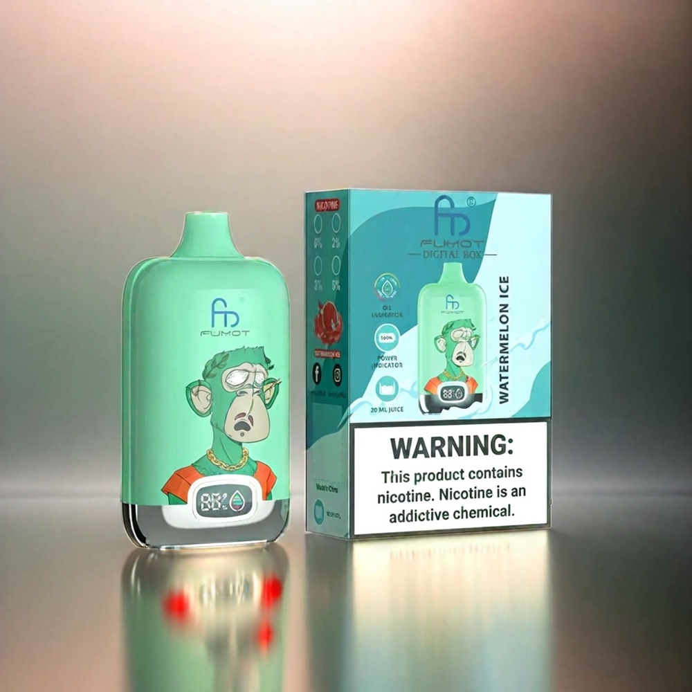 Fumot Tornado Boîte Numérique 12000 Puffs France Grosiste Avec Fulse, Mesh Coil et Type-C
