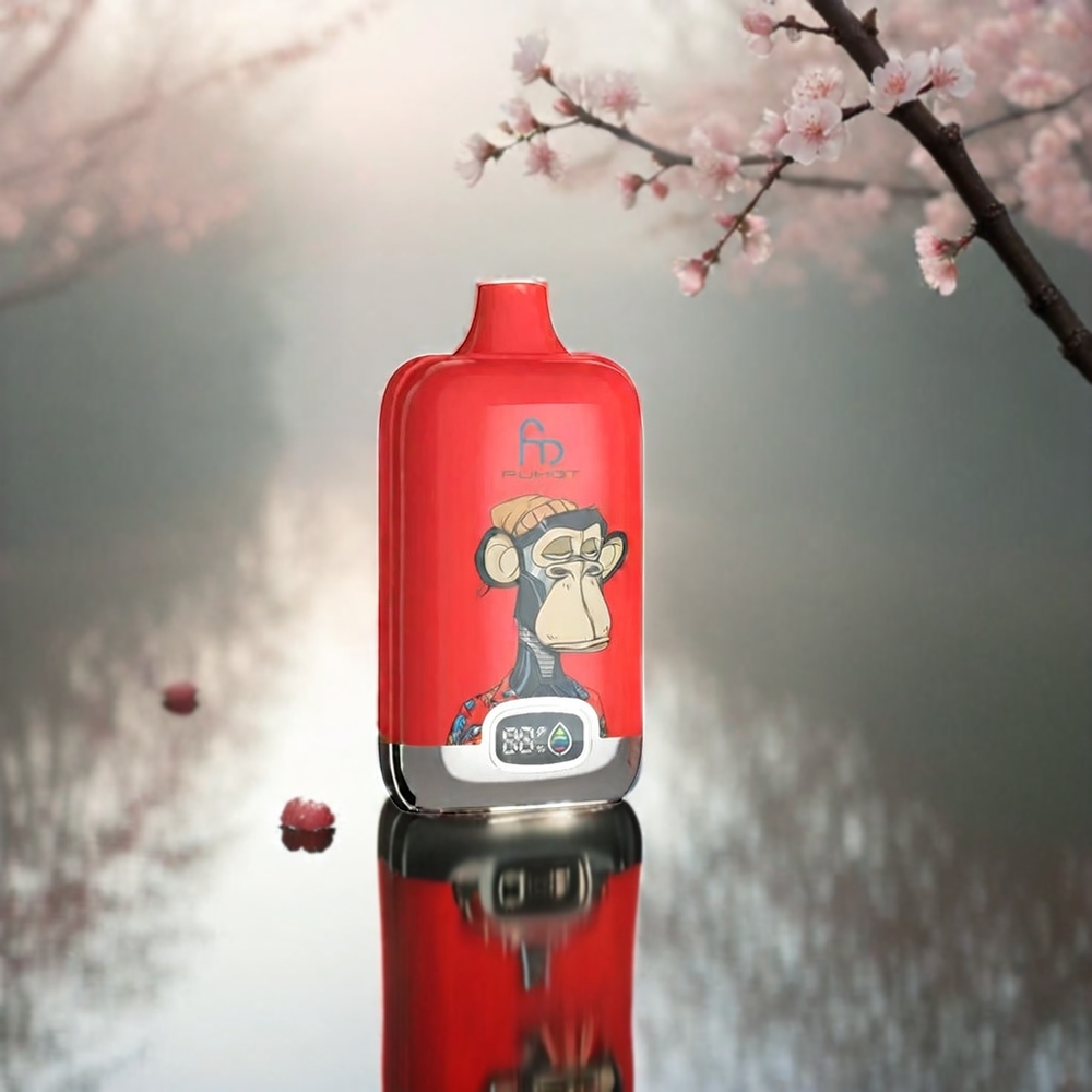 Fumot Tornado Digital Box 12000 Puffs France Grosiste Avec Cerise (Cherry) et Bobine Mesh