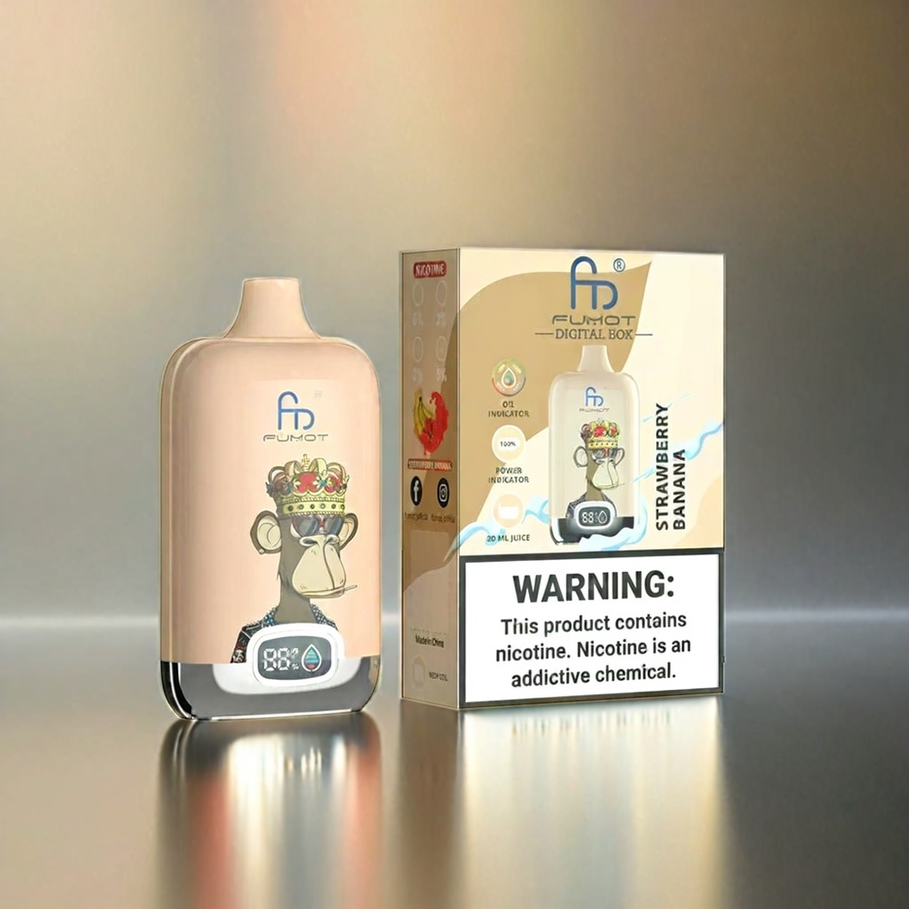 Fumot Tornado Digital Box 12000 Puffs France Grossiste Banane