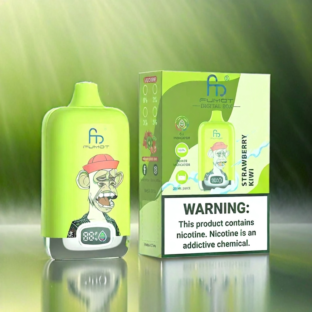 Fumot Tornado Digital Box 12000 Puffs France Grossiste Fulse Kiwi
