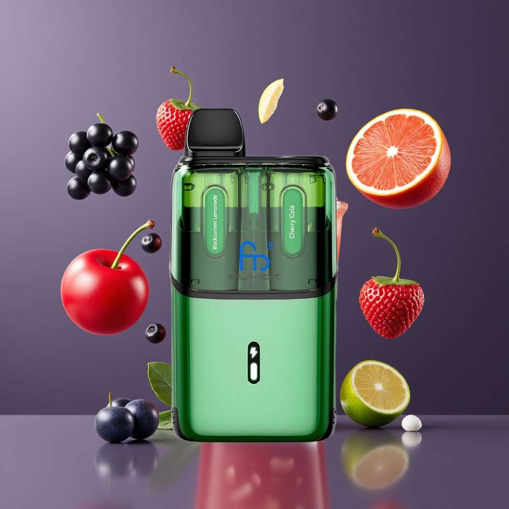 Fumot Ultra T32000 France Grossiste - 24ml E-Liquide, 800mAh, Charge Rapide Type-C, 20mg - Cassis Limonade & Cerise Cola
