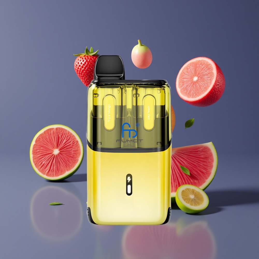 Fumot Ultra T32000 Vape Jetable France Grossiste - 32000 Puffs, 800mAh, 24ml, Charge Type-C, 20mg, Rêve Lucide & Bonbon Arc-en-Ciel