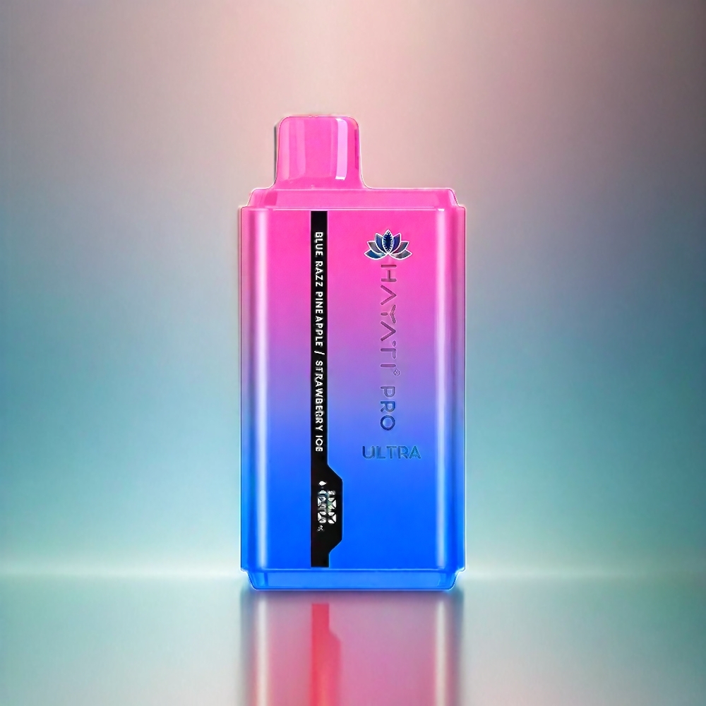 Hayati Pro Ultra 15000 Puffs France Grosiste - 2 12 ml, 2% de nicotine, Blue Razz Pineapple Fift Glace