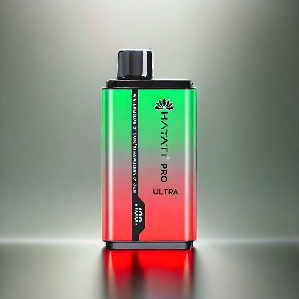 Hayati Pro Ultra 15000 Puffs France Grosiste - 2 Capacité de 12 ml, 2% de nicotine, Bleuet Framboise Cerise Citron & Myrtille