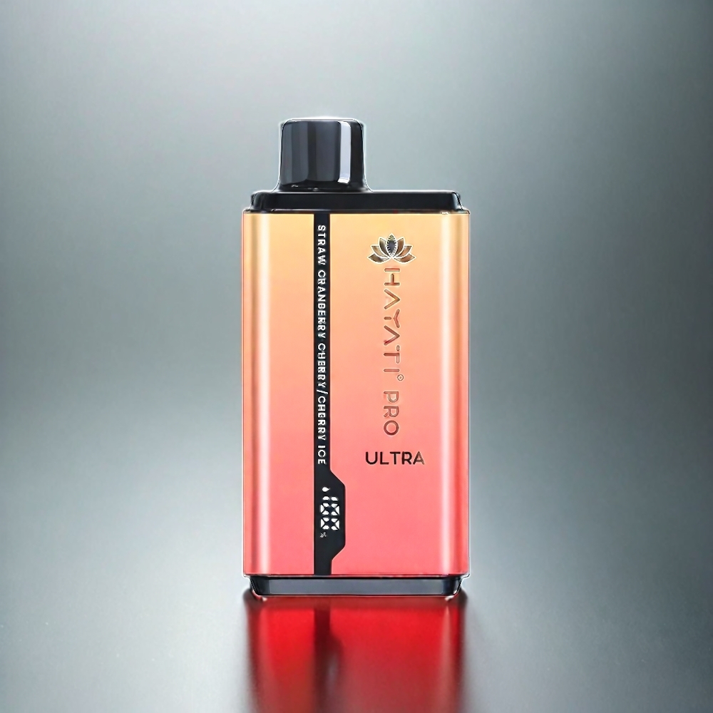 Hayati Pro Ultra 15000 Puffs France Grosiste - 850mAh, 2 12 ml, 2%, Cranberry Creriberge-Glace-Glace Cerise