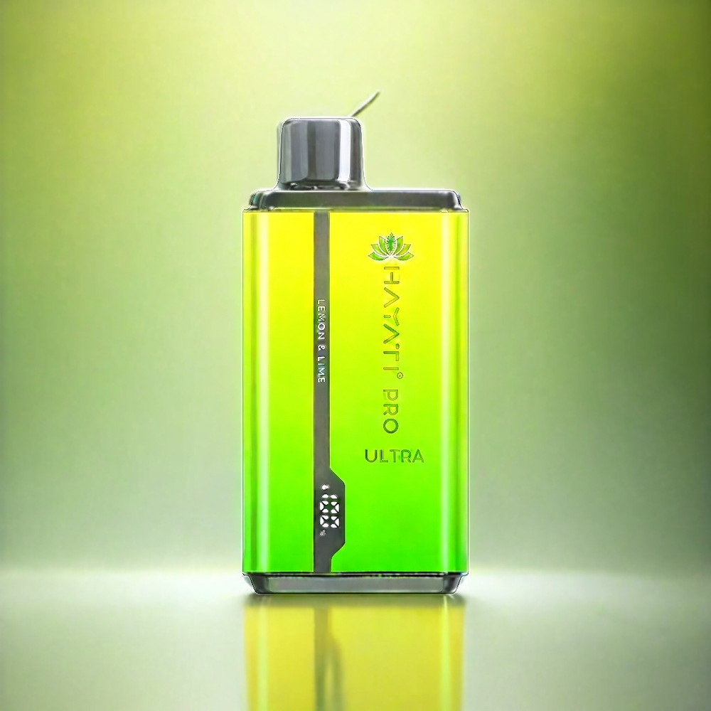 Hayati Pro Ultra 15000 Puffs France Grosiste Avec 2 12ml et Saveur Citron & Lime