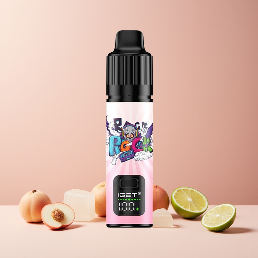 IGET BAR PLUS S3 POD 10000 Puffs France Grossiste - 18 ml E-liquide, 5% Nicotine, 950 mAh Rechargeable, Pêche Litchi Citron Vert Glace