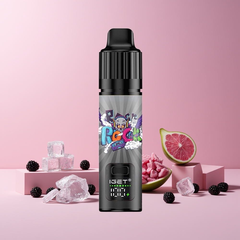 IGET BAR PLUS S3 POD 10000 Puffs France grossiste - 18 ml E-liquide, 5% Nicotine, Mûre Glacée, 950 mAh Rechargeable