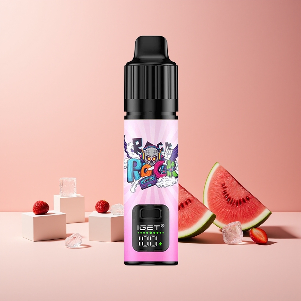 IGET BAR PLUS S3 POD 10000 Puffs France grossiste - E-liquide 18 ml - 5% Nicotine - 950 mAh - Fraise Pastèque Glacée