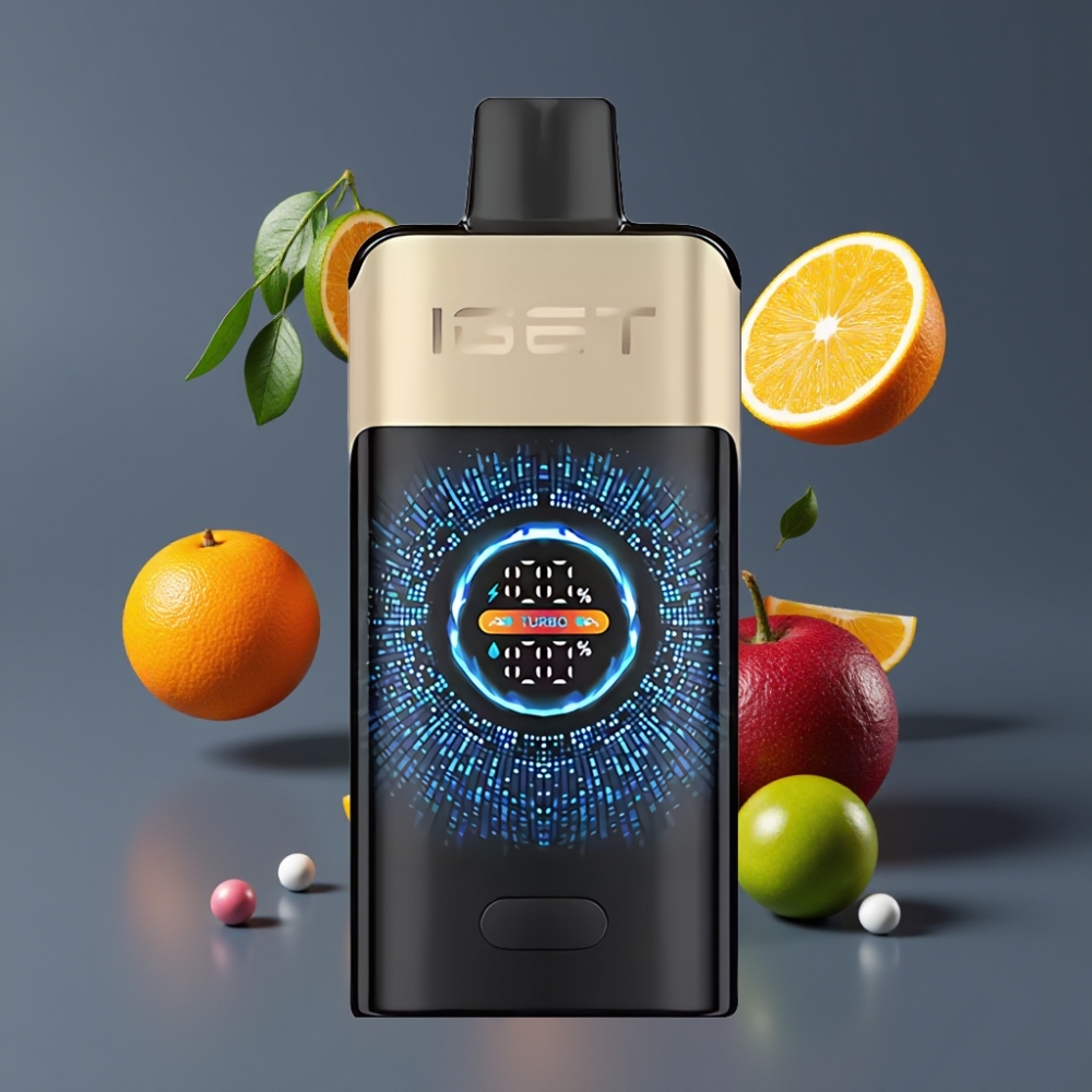 IGET ONE 12000 Puffs France grossiste - Dispositif de Vape Jetable avec Écran Courbe, 2700 mAh, et Saveur Monstre Orange Tropical