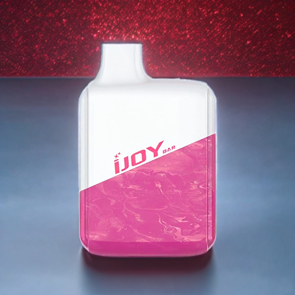 IJOY Bar 600 Puffs France Grossiste - E-cigarette Jetable avec 2ml/4ml de E-liquide et 500mAh - Fraise Glacée