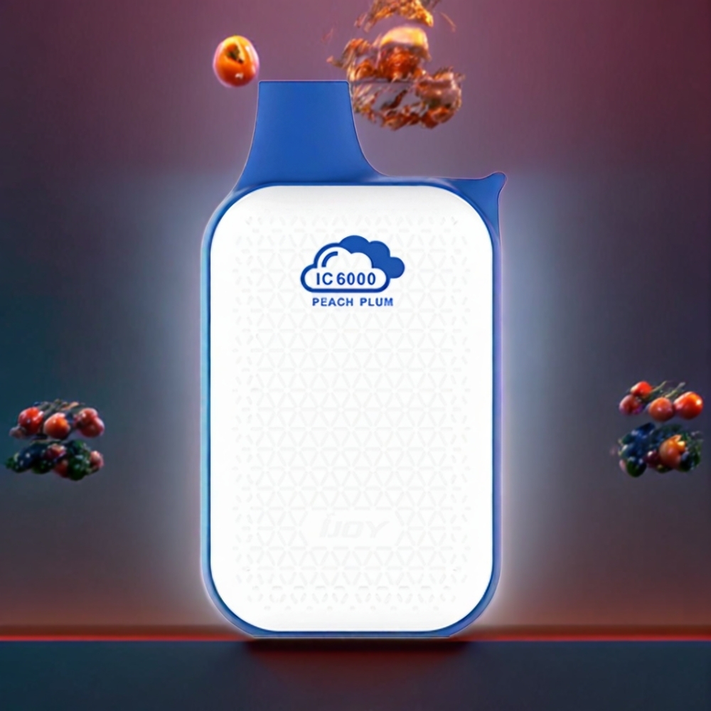 IJOY Bar IC6000 France grossiste - Pêche Prune, 6000 Puffs, 15ml, 5%/3%/1.9% Nicotine