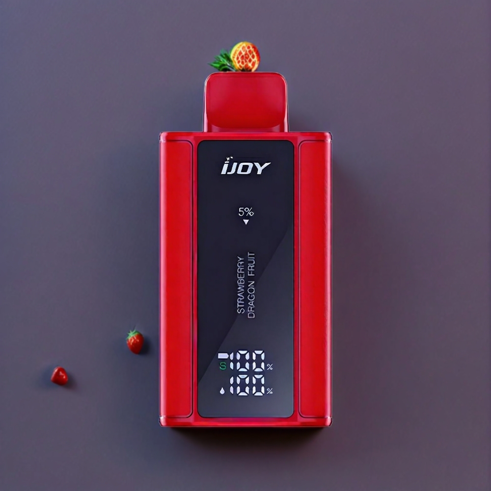 IJOY Captain 10000 Puffs France Grossiste - Dispositif Jetable Réglable 18ml - Fraise Fruit du Dragon
