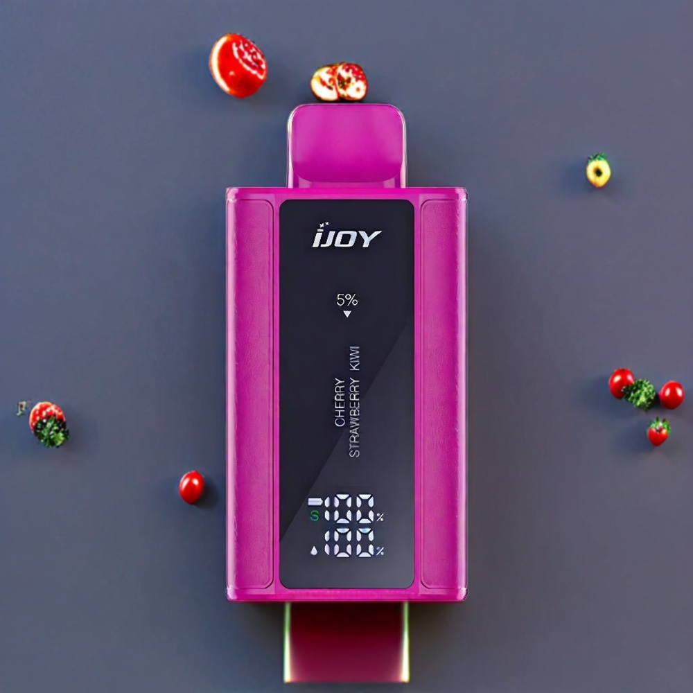IJOY Captain 10000 Puffs France Grossiste - E-cigarette Jetable Puissance Réglable 18ml Cerise Fraise Kiwi