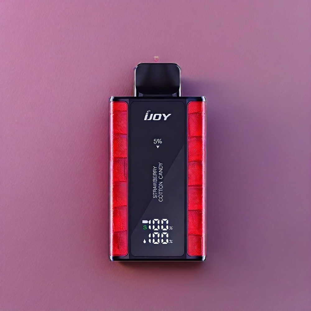 IJOY Captain 10000 Puffs France Grossiste Vape jetable - Fraise Barbe à Papa (18ml, 5%, Type-C)