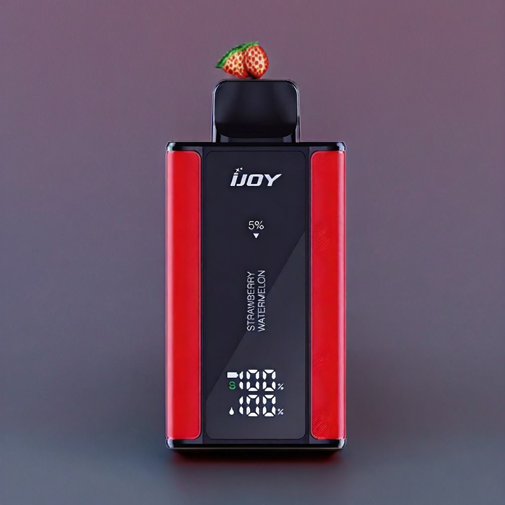 IJOY Captain 10000 Puffs France Grossiste Vape jetable - Fraise Pastèque (Strawberry Watermelon) 18ml 5% - Batterie 650mAh, Recharge Type-C