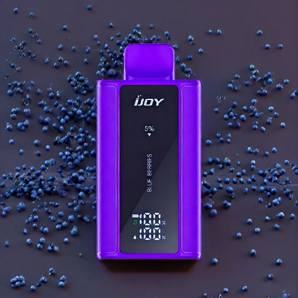IJOY Captain 10000 Puffs France Grossiste Vape jetable - Myrtilles Bleues (18ml, 5% Nicotine, 650mAh)