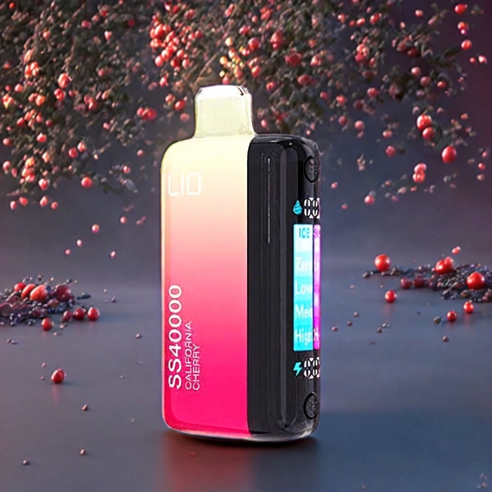 IJOY LIO SS40000 Vape jetable France Grossiste - Cerise de Californie avec 40000 Puffs, 22ML, 1100 mAh