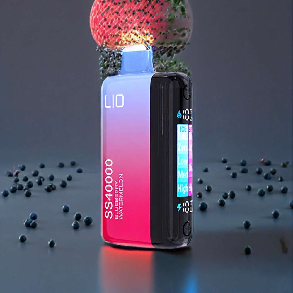IJOY LIO SS40000 Vape jetable France grossiste - Myrtille Pastèque (40000 Puffs, 22ML, 1100 mAh)
