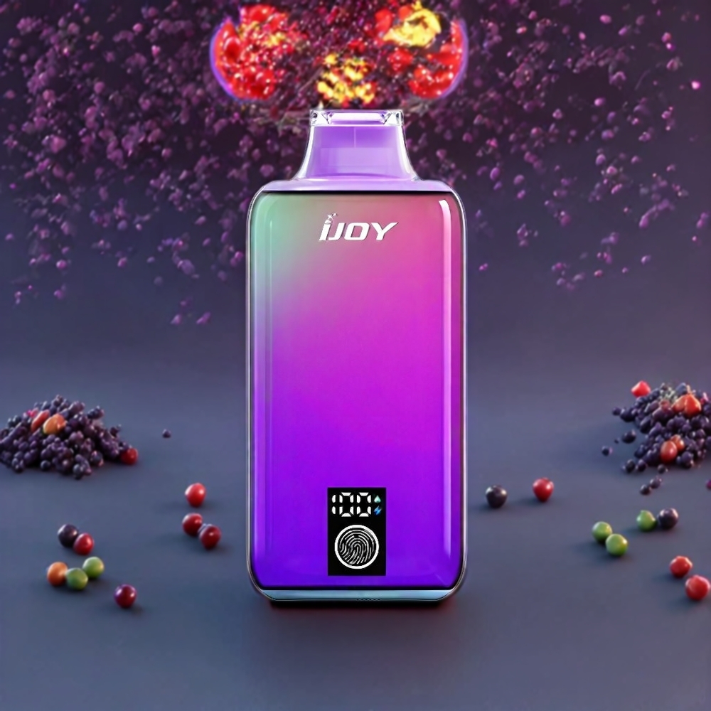 IJOY LUNA 20000 Puffs Vape jetable France Grossiste - Menthe Raisin, 20ML, 900 mAh, Airflow Réglable