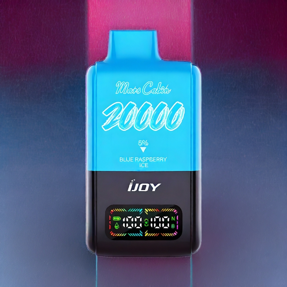 IJOY Mars Cabin 20000 Puffs Vape jetable France Grossiste - 20ML, 50mg, 0.5 Ohm, Framboise Bleue Glacée (Blue Raspberry Ice)