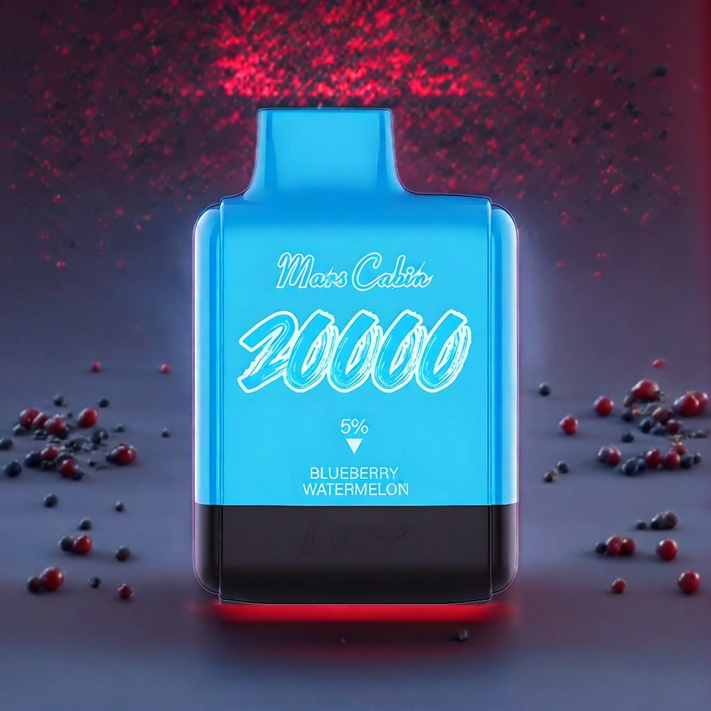IJOY Mars Cabin 20000 Puffs Vape jetable France Grossiste - 20ML 50mg - Myrtille Pastèque (Blueberry Watermelon) - 0.5 Ohm Dual Mesh Coil