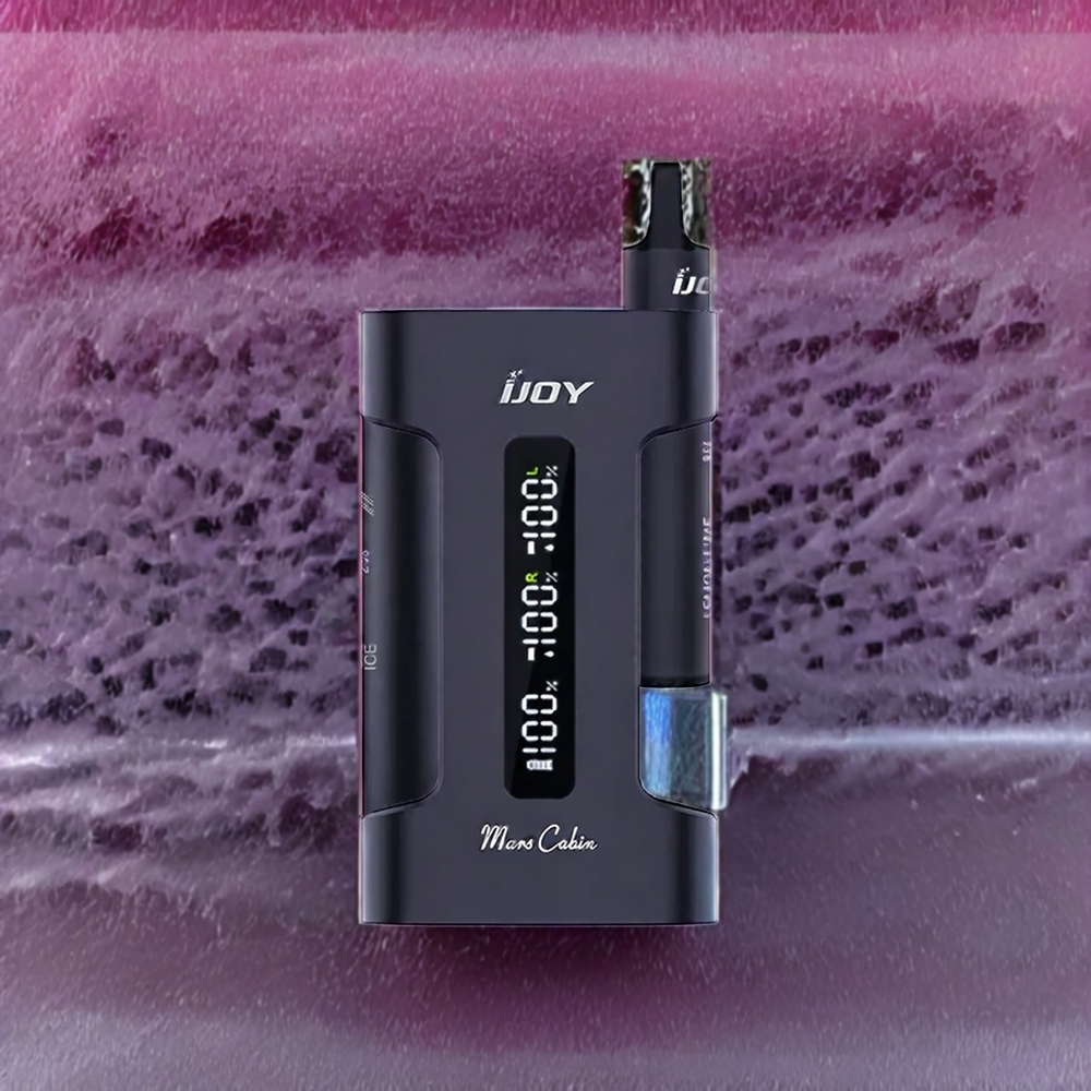 IJOY Mars Cabin 6000 Puffs Vape jetable Noir - France grossiste avec Coil Mesh 1.0 Ohm et Batterie 100mAh