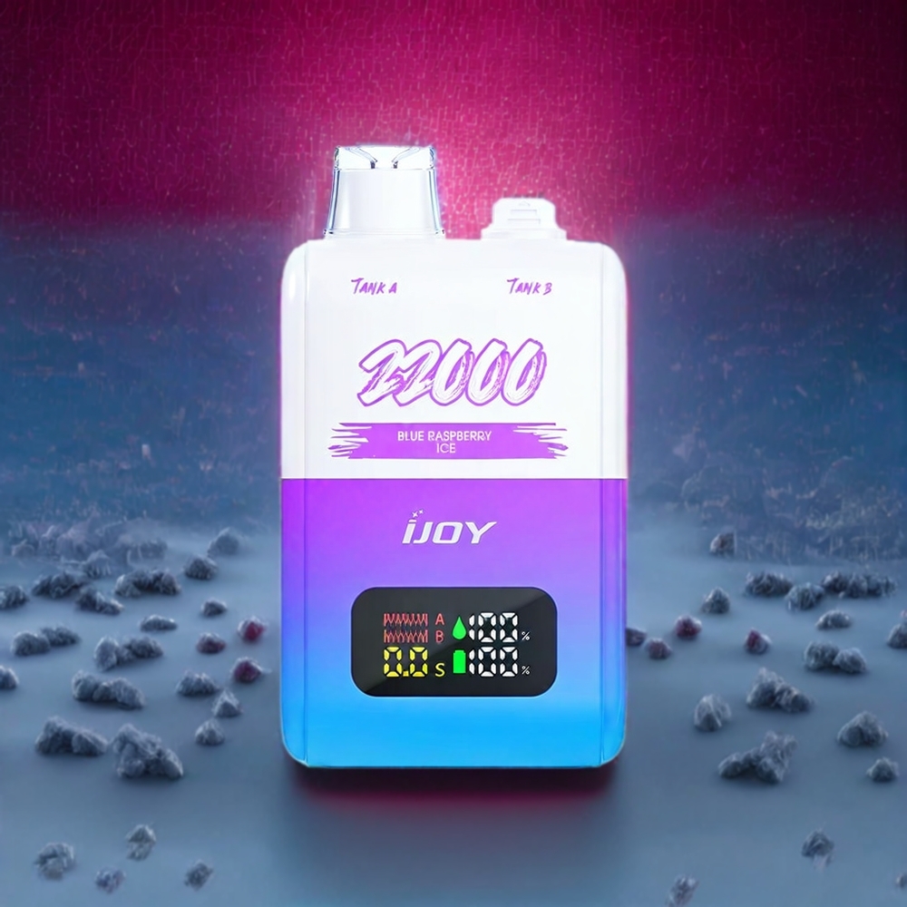 IJOY SD 22000 Puffs France grossiste Vape jetable Framboise Bleue Glacée 15ML x2 650mAh Type-C
