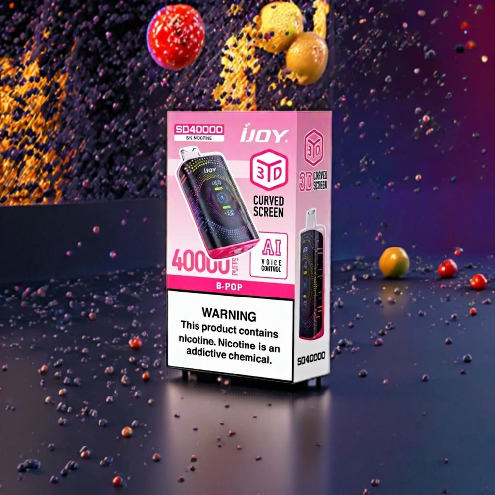 IJOY SD 40000 Puffs France Grossiste - Double Mesh 0.4Ω, 20ML, Type-C, Airflow Réglable, B Pop